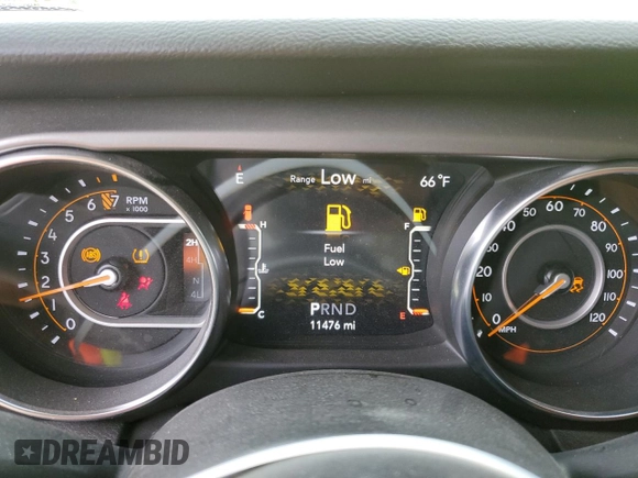 2022 Jeep Wrangler Unlimited High Tide with VIN 1C4HJXDG8NW242586, listed as a Copart auction lot 42751785 with 11,476 mi miles and Non Repairable. Bid and sale history available at DreamBid. Image 9.