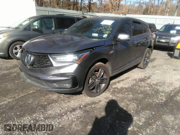 2020 Acura RDX w/A-Spec Pkg with VIN 5J8TC2H68LL040050, listed as a IAAI auction lot 41513493 with 128,217 mi miles. Bid and sale history available at carsss.com. Image 17.