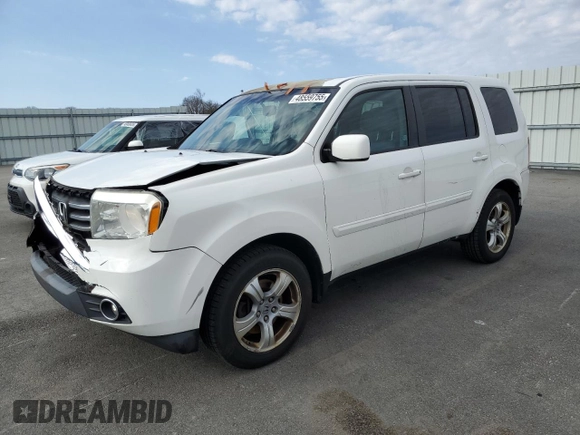 2013 Honda Pilot EX-L with VIN 5FNYF4H57DB074855, listed as a Copart auction lot 48559755 with 201,798 mi miles and Clean Title. Bid and sale history available at carsss.com. Image 1.
