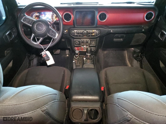 2023 Jeep Gladiator Rubicon with VIN 1C6JJTBG4PL582956, listed as a Copart auction lot 45237665 with 22,797 mi miles and Salvage Title. Bid and sale history available at carsss.com. Image 8.