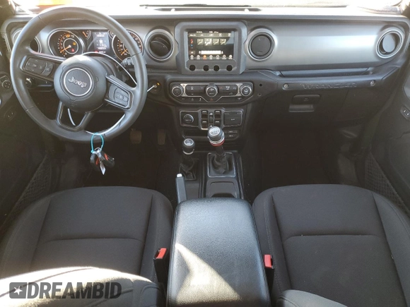 2023 Jeep Wrangler Sport S with VIN 1C4HJXDG7PW533826, listed as a Copart auction lot 86688294 with 40,336 mi miles and Salvage Title. Bid and sale history available at DreamBid. Image 8.