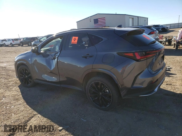 2022 Lexus NX with VIN JTJKGCEZXN2001081, listed as a Copart auction lot 72122532 with 0 mi miles. Bid and sale history available at carsss.com. Image 2.