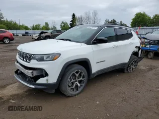 2025 Jeep Compass Limited с VIN 3C4NJDCN7ST511874, выставлен на аукционе Copart как лот 45583635 с пробегом 4 929 миль миль и Списание • Salvage title. История ставок и продаж доступна на DreamBid. Изображение 1.