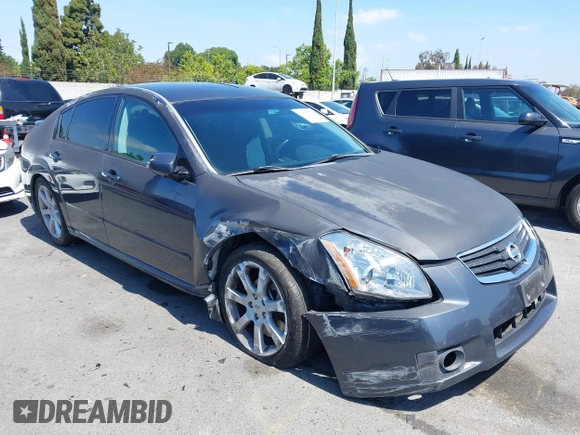 2008 Nissan Maxima SE with VIN 1N4BA41EX8C821520, listed as a IAAI auction lot 42395712 with 99,785 mi miles and . Bid and sale history available at DreamBid. Image 1.