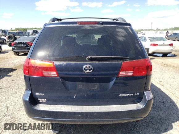 2004 Toyota Sienna CE with VIN 5TDZA23C04S196143, listed as a Copart auction lot 52233465 with 163,516 mi miles and Clean Title. Bid and sale history available at carsss.com. Image 6.