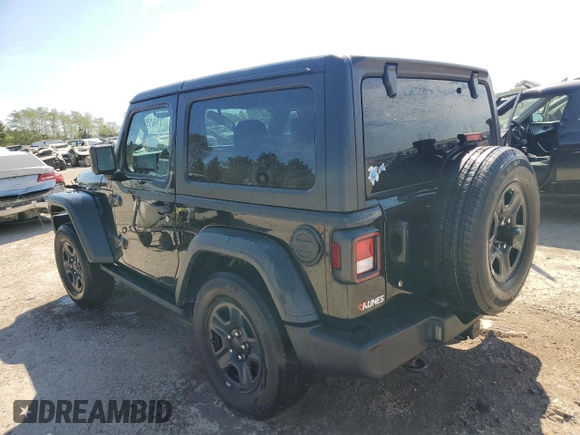 2023 Jeep Wrangler Sport with VIN 1C4HJXAG3PW618988, listed as a Copart auction lot 71615934 with 34,342 mi miles and Salvage title. Bid and sale history available at DreamBid. Image 2.
