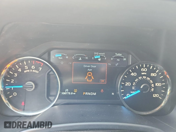 2017 Ford F-150 XL with VIN 1FTEW1EGXHKD51885, listed as a Copart auction lot 63326965 with 106,775 mi miles and Salvage title. Bid and sale history available at DreamBid. Image 9.