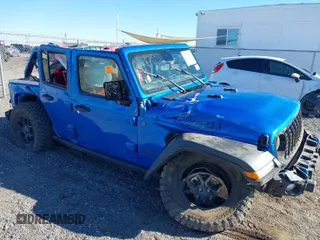 2024 Jeep Wrangler Sport S with VIN 1C4RJXN69RW257484, listed as a IAAI auction lot 41347564 with 7,359 mi miles and . Bid and sale history available at DreamBid. Image 1.