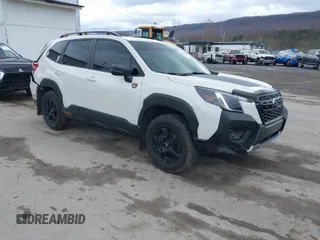 2022 Subaru Forester Wilderness with VIN JF2SKAMC3NH401453, listed as a IAAI auction lot 41920986 with 56,115 mi miles. Bid and sale history available at carsss.com. Image 1.