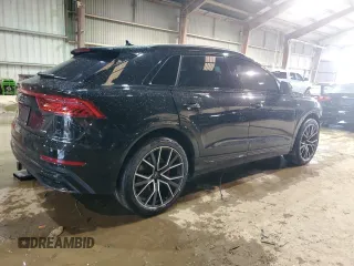 2022 Audi Q8 Prestige with VIN WA1FVBF13ND004495, listed as a Copart auction lot 57513304 with 32,880 mi miles and Salvage Title. Bid and sale history available at carsss.com. Image 3.