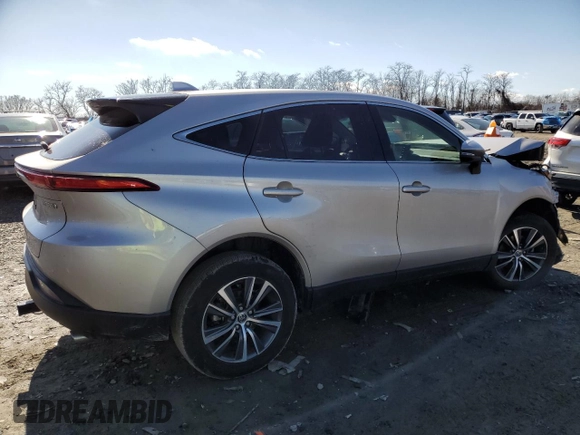 2022 Toyota Venza LE with VIN JTEAAAAH0NJ106277, listed as a Copart auction lot 45626685 with 62,711 mi miles and Salvage Title. Bid and sale history available at carsss.com. Image 3.
