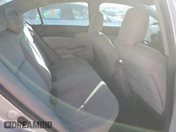 2013 Honda Civic LX with VIN 2HGFB2F57DH562130, listed as a Copart auction lot 47277095 with 148,418 mi miles and Salvage Title. Bid and sale history available at DreamBid. Image 10.