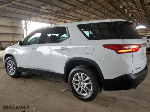 2018 Chevrolet Traverse LS with VIN 1GNERFKW0JJ257274, listed as a Copart auction lot 53170505 with 113,348 mi miles and Clean Title. Bid and sale history available at carsss.com. Image 2.