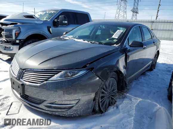 2016 Lincoln MKZ with VIN 3LN6L2JK8GR633834, listed as a Copart auction lot 45532625 with 164,478 mi miles and Salvage Title. Bid and sale history available at carsss.com. Image 1.