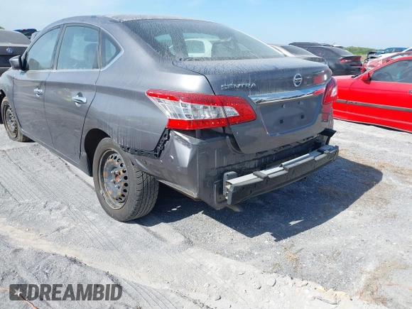 2015 Nissan Sentra S with VIN 3N1AB7AP4FY300807, listed as a IAAI auction lot 41499014 with 67,118 mi miles. Bid and sale history available at carsss.com. Image 6.