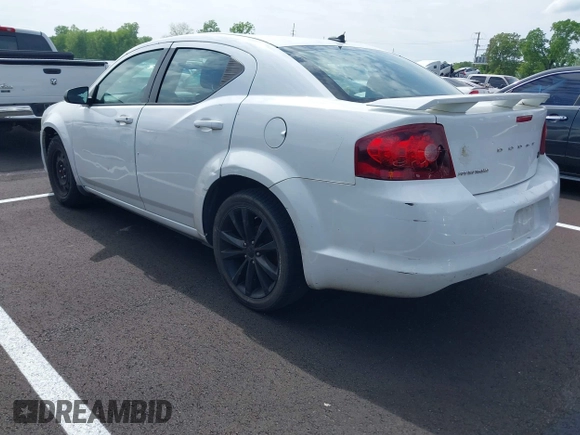 2014 Dodge Avenger SE with VIN 1C3CDZAB5EN189197, listed as a IAAI auction lot 42101613 with Not Provided miles and . Bid and sale history available at DreamBid. Image 3.