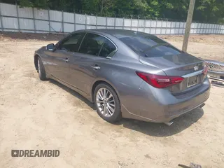2019 Infiniti Q50 Luxe with VIN JN1EV7AP2KM518024, listed as a IAAI auction lot 42396562 with 72,030 mi miles and . Bid and sale history available at DreamBid. Image 3.