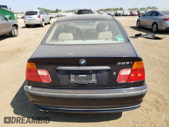 2001 BMW 3 Series 325i with VIN WBAAN37471ND45451, listed as a Copart auction lot 68648884 with 156,589 mi miles and Salvage Title. Bid and sale history available at carsss.com. Image 6.