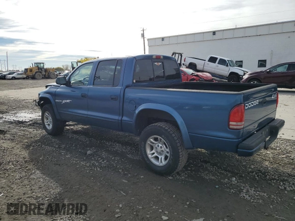 2002 Dodge Dakota Sport with VIN 1B7HG38N52S659554, listed as a Copart auction lot 80894414 with 174,207 mi miles and Salvage Title. Bid and sale history available at carsss.com. Image 2.