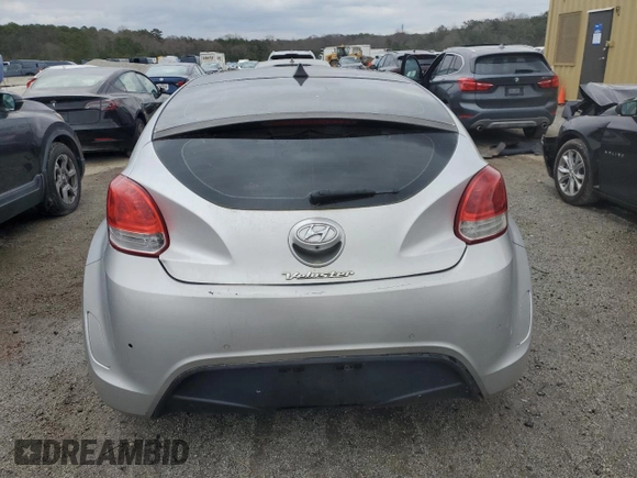 2012 Hyundai Veloster w/Red Int with VIN KMHTC6AD2CU021143, listed as a Copart auction lot 44055345 with Not provided miles and Clean title. Bid and sale history available at DreamBid. Image 6.