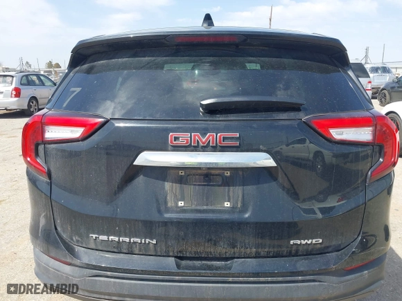 2022 GMC Terrain SLE with VIN 3GKALTEV5NL173612, listed as a IAAI auction lot 41856301 with 182,594 mi miles. Bid and sale history available at carsss.com. Image 16.