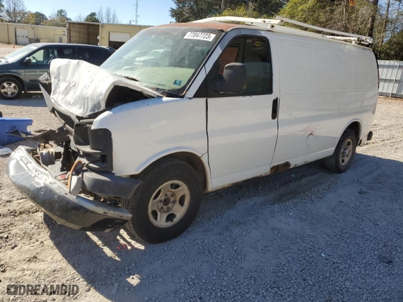 2003 Chevrolet Express Cargo Van with VIN 1GCFG15X531108386, listed as a Copart auction lot 50409364 with NaN miles and Salvage Title. Bid and sale history available at carsss.com. Image 1.