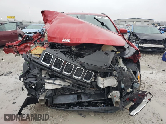 2017 Jeep Compass Latitude with VIN 3C4NJDBB6HT656016, listed as a Copart auction lot 44164595 with 82,358 mi miles and Salvage Title. Bid and sale history available at carsss.com. Image 5.