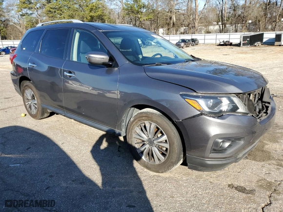 2019 Nissan Pathfinder SV with VIN 5N1DR2MN6KC599640, listed as a Copart auction lot 45449045 with 105,467 mi miles and Salvage Title. Bid and sale history available at carsss.com. Image 4.