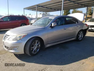 2012 Hyundai Genesis 4.6L with VIN KMHGC4DF6CU211448, listed as a Copart auction lot 47459085 with 154,778 mi miles and Salvage Title. Bid and sale history available at carsss.com. Image 1.