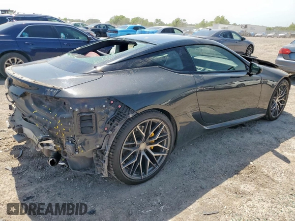 2018 Lexus LC 500h z VIN JTHHP5AY5JA001509, wystawiony jako Copart lot #57109935 z przebiegiem 186 012 mil mil oraz Szkody całkowita. Historia ofert i sprzedaży dostępna na DreamBid. Obrazek 3.