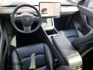 2021 Tesla Model Y Long Range with VIN 5YJYGAEE4MF200914, listed as a Copart auction lot 46946845 with 116,370 mi miles and Salvage Title. Bid and sale history available at DreamBid. Image 8.
