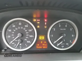 2005 BMW 6 Series 645Ci with VIN WBAEH73405B869356, listed as a Copart auction lot 89161435 with 203,596 mi miles and Clean Title. Bid and sale history available at carsss.com. Image 9.