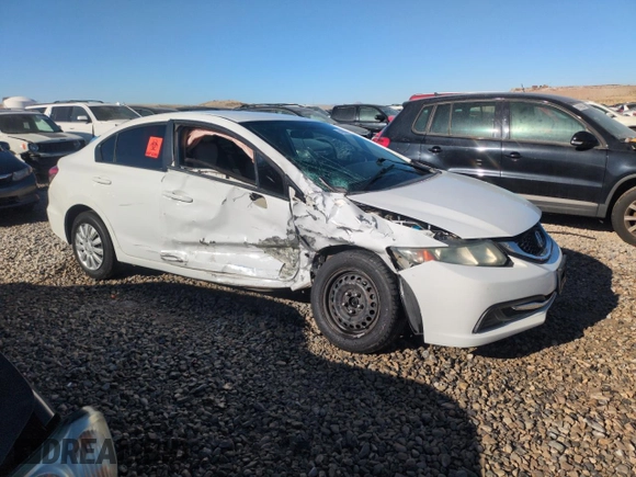 2015 Honda Civic Sedan LX with VIN 2HGFB2E50FH501769, listed as a Copart auction lot 42050625 with 0 mi miles and Salvage Title. Bid and sale history available at carsss.com. Image 4.