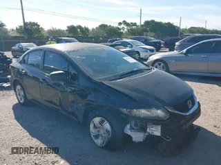 2014 Honda Civic LX z VIN 19XFB2F51EE052612, wystawiony jako IAAI lot #41856567 z przebiegiem Nie podano mil oraz . Historia ofert i sprzedaży dostępna na DreamBid. Obrazek 1.