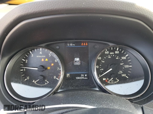 2020 Nissan Rogue Sport SV with VIN JN1BJ1CVXLW261899, listed as a Copart auction lot 52462635 with 108,499 mi miles and Salvage Title. Bid and sale history available at carsss.com. Image 9.