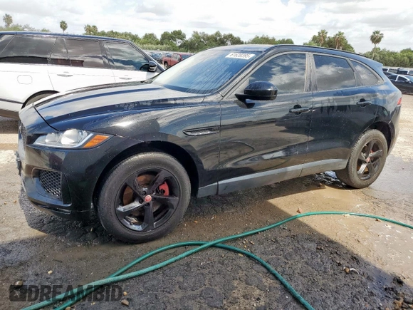 2018 Jaguar F-Pace 30t Premium with VIN SADCJ2GX5JA203801, listed as a Copart auction lot 61628395 with 98,595 mi miles and Clean title. Bid and sale history available at DreamBid. Image 1.