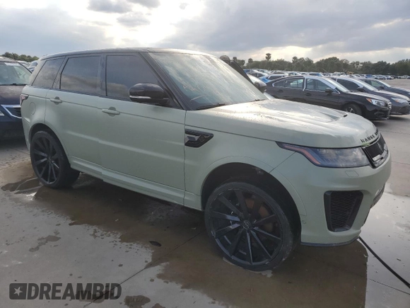 2022 Land Rover Range Rover Sport SVR with VIN SALWZ2RE0NA216483, listed as a Copart auction lot 73720854 with Not Provided miles and Non Repairable. Bid and sale history available at DreamBid. Image 4.