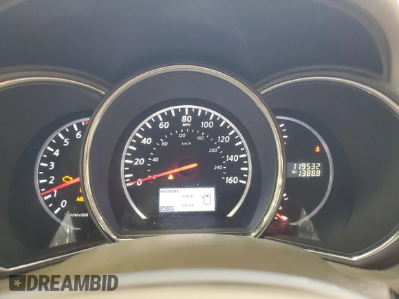 2013 Nissan Murano SV with VIN JN8AZ1MW5DW304060, listed as a Copart auction lot 55340715 with 119,532 mi miles and Salvage title. Bid and sale history available at DreamBid. Image 9.