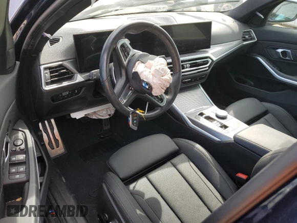 2024 BMW 3 Series M340i with VIN 3MW49FS08R8D87680, listed as a Copart auction lot 48081595 with 6,001 mi miles and Salvage Title. Bid and sale history available at carsss.com. Image 8.