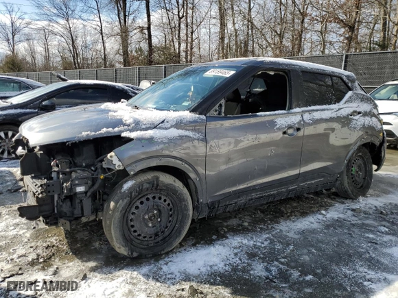 2021 Nissan Kicks S with VIN 3N1CP5BVXML470627, listed as a Copart auction lot 89189465 with 80,087 mi miles and Salvage Title. Bid and sale history available at carsss.com. Image 1.
