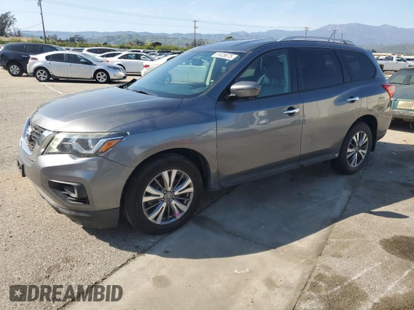 2018 Nissan Pathfinder SL with VIN 5N1DR2MM6JC666422, listed as a Copart auction lot 51626675 with 82,134 mi miles and Salvage title. Bid and sale history available at DreamBid. Image 1.