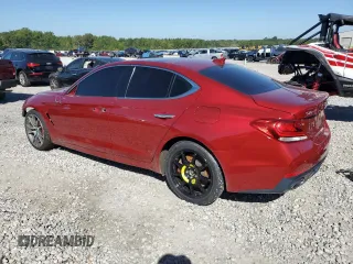 2019 Genesis G70 3.3T Advanced with VIN KMTG74LE9KU016607, listed as a Copart auction lot 72913124 with 37,671 mi miles and Salvage Title. Bid and sale history available at carsss.com. Image 2.