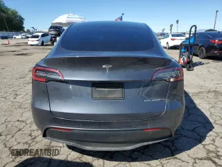 2022 Tesla Model Y Long Range with VIN 7SAYGDEE1NF391553, listed as a Copart auction lot 48259445 with Not Provided miles and Salvage Title. Bid and sale history available at carsss.com. Image 6.
