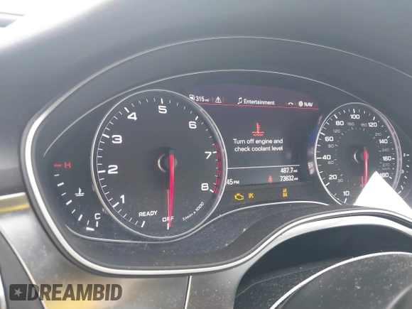 2018 Audi A6 Premium with VIN WAUC8AFC3JN066976, listed as a IAAI auction lot 41612083 with 73,632 mi miles. Bid and sale history available at carsss.com. Image 15.
