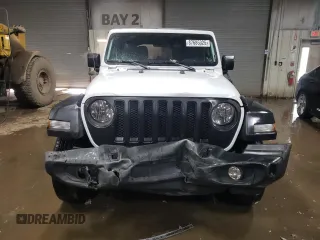 2022 Jeep Wrangler Unlimited Sport S with VIN 1C4HJXDG4NW180085, listed as a Copart auction lot 87685325 with 53,586 mi miles and Salvage Title. Bid and sale history available at DreamBid. Image 5.