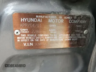 2001 Hyundai Sonata with VIN KMHWF25S81A468404, listed as a Copart auction lot 78950624 with 123,952 mi miles and Salvage Title. Bid and sale history available at carsss.com. Image 12.