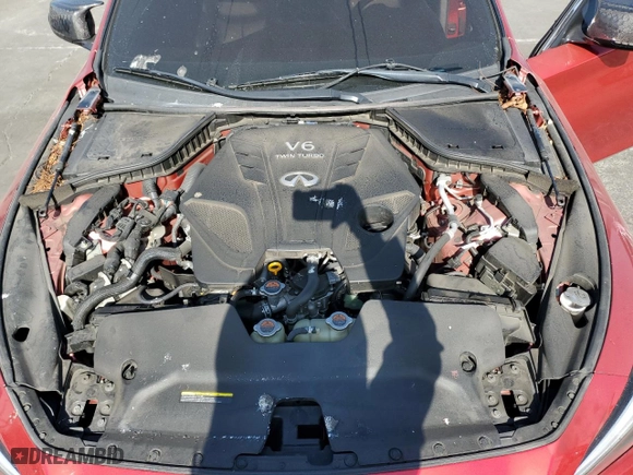 2020 Infiniti Q50 RED SPORT 400 with VIN JN1FV7AP3LM630210, listed as a Copart auction lot 41796535 with NaN miles and Salvage Title. Bid and sale history available at carsss.com. Image 12.