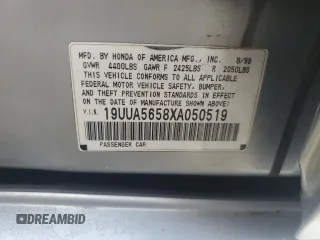 1999 Acura TL with VIN 19UUA5658XA050519, listed as a Copart auction lot 76115334 with 158,248 mi miles and Salvage Title. Bid and sale history available at carsss.com. Image 12.
