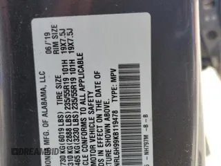 2019 Honda Odyssey Elite с VIN 5FNRL6H99KB119478, выставлен на аукционе Copart как лот 57094355 с пробегом 118 868 миль миль и Списание • Salvage title. История ставок и продаж доступна на DreamBid. Изображение 13.
