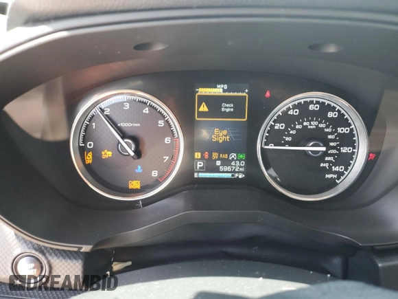 2021 Subaru Forester Touring with VIN JF2SKAXCXMH458971, listed as a Copart auction lot 64107045 with 59,672 mi miles and Salvage title. Bid and sale history available at DreamBid. Image 9.